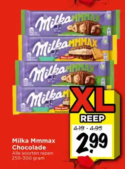 Vomar Voordeelmarkt Milka Mmmax Chocolade aanbieding