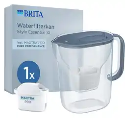 Holland & Barrett BRITA Waterfilterkan Style Essential XL Blue - 3,6L - Incl. Maxtra Pro waterfilter aanbieding
