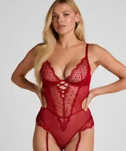 Hunkemoller Hunkemöller Body Cordelie Rood aanbieding