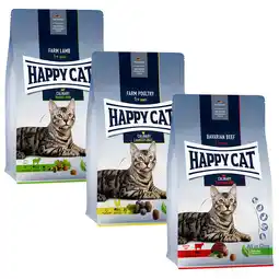 Zooplus Gemengd Pakket Happy Cat Culinary Adult - 3 x 1,3 kg Rund, Gevogelte & Lam aanbieding