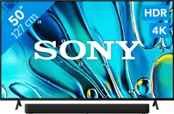 Coolblue Sony Bravia 3 50 4K Led (2025) + Sony HT-S2000 Zwart aanbieding