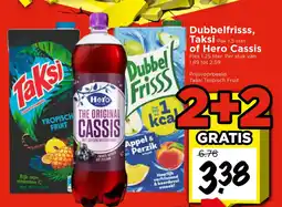 Vomar Voordeelmarkt Dubbelfrisss, Taksi of Hero Cassis aanbieding