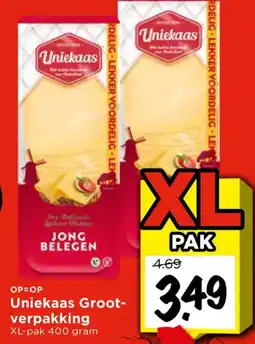 Vomar Voordeelmarkt Uniekaas Groot verpakking aanbieding