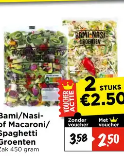 Vomar Voordeelmarkt Bami/Nasi- of Macaroni/ Spaghetti Groenten aanbieding