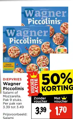 Vomar Voordeelmarkt DIEPVRIES Wagner Piccolinis aanbieding
