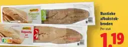 Lidl Rustieke afbakstok- broden aanbieding