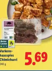 Lidl Varkens- haasspies Chimichurri aanbieding