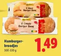 Lidl Hamburger- broodjes aanbieding