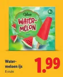 Lidl Water- meloen ijs aanbieding