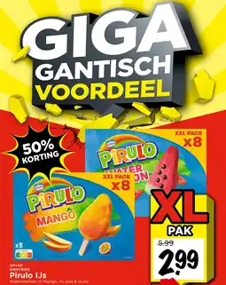 Vomar Voordeelmarkt DIEPVRIES Pirulo IJs aanbieding