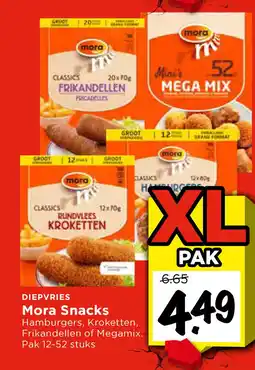 Vomar Voordeelmarkt DIEPVRIES Mora Snacks aanbieding