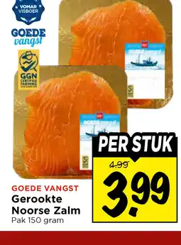 Vomar Voordeelmarkt GOEDE VANGST Gerookte Noorse Zalm aanbieding