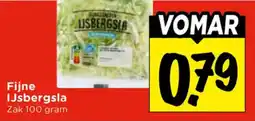 Vomar Voordeelmarkt Fijne IJsbergsla aanbieding