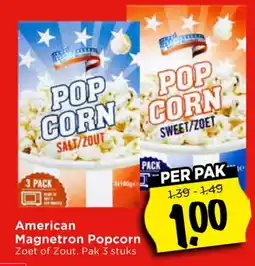 Vomar Voordeelmarkt American Magnetron Popcorn aanbieding