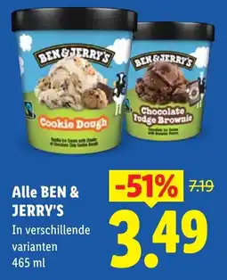 Lidl Alle ben & jerry's aanbieding