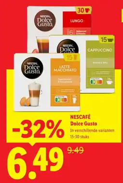 Lidl Nescafé dolce gusto aanbieding