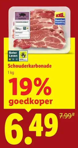 Lidl Schouderkarbonade aanbieding