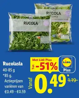 Lidl Rucolasla aanbieding