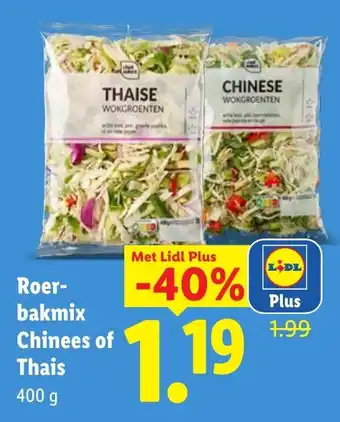 Lidl Roerbakmix chinees of thais aanbieding