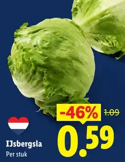 Lidl Ijsbergsla aanbieding