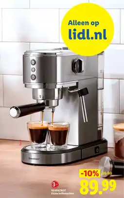 Lidl Silvercrest piston koffiemachine aanbieding