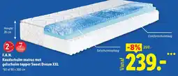 Lidl F.A.N. Koudschuim matras met gelschuim topper Sweet Dream XXL aanbieding