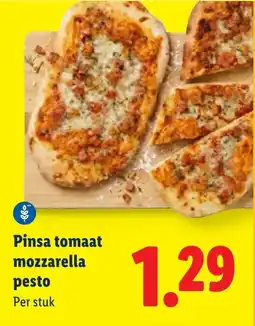 Lidl Pinsa tomaat mozzarella pesto aanbieding