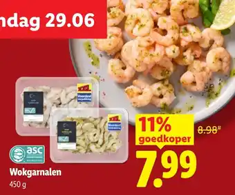 Lidl Wokgarnalen aanbieding