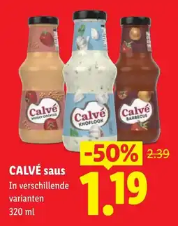 Lidl Calvé saus aanbieding