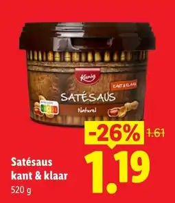 Lidl Satesaus kant & klaar aanbieding