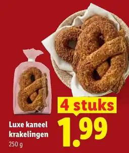Lidl Luxe kaneel krakelingen aanbieding