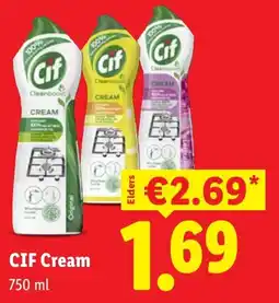 Lidl Cif cream aanbieding