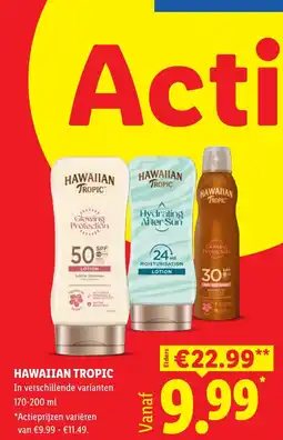 Lidl Hawaiian tropic aanbieding