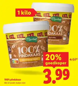 Lidl Maribebel 100% pindakaas aanbieding