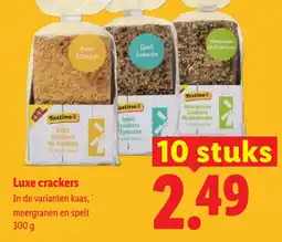 Lidl Tastino luxe crackers aanbieding