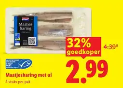 Lidl Maatjesharing met ui aanbieding