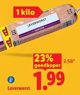 Lidl Leverworst aanbieding