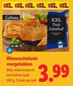 Lidl Wienerschnitzels voorgebakken aanbieding