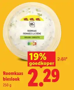 Lidl roomkaas bieslook aanbieding