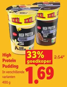 Lidl High protein pudding aanbieding