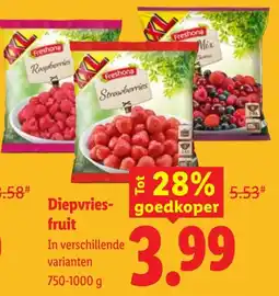 Lidl diepvriesfruit aanbieding