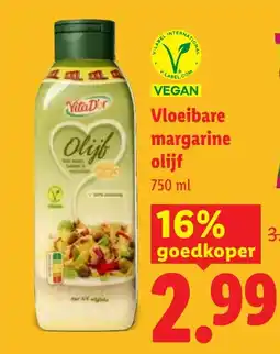 Lidl Vloeibare margarine olijf aanbieding