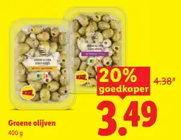 Lidl Groene olijven aanbieding
