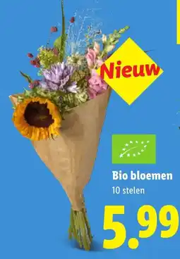 Lidl Bio bloemen aanbieding