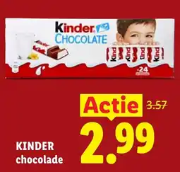 Lidl Kinder chocolade aanbieding