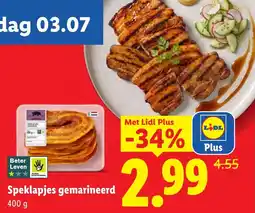 Lidl Speklapjes gemarineerd aanbieding
