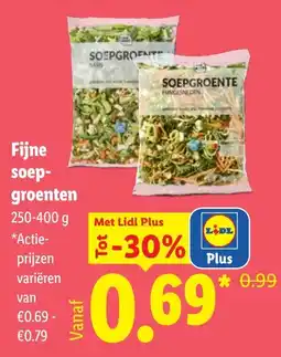 Lidl Fijne Soepgroente aanbieding