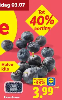 Lidl Blauwe bessen aanbieding