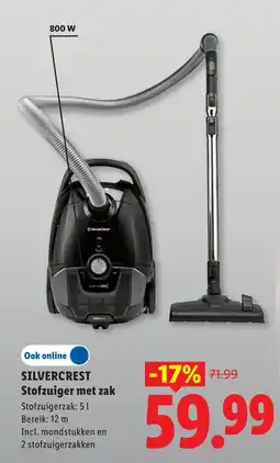 Lidl Silvercrest stofzuiger met zak aanbieding