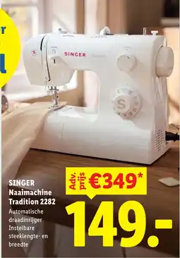 Lidl Singer naaimachine tradition 2282 aanbieding